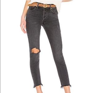 LEVIS 501 SKINNY IN WELL WORN BLACK